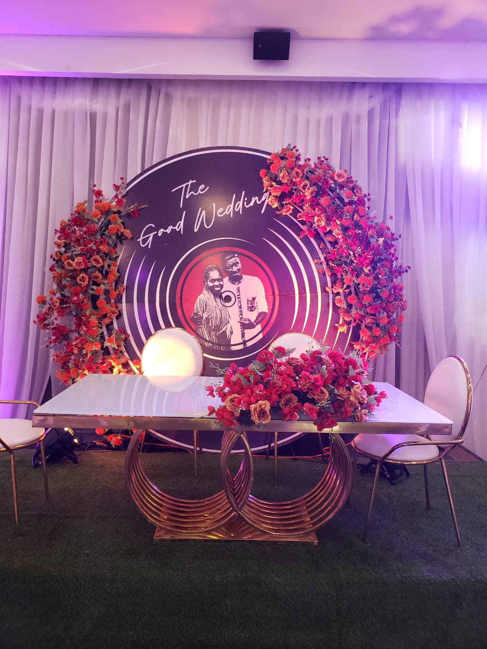 Romantic floral event decoration by Eden Flower Junction